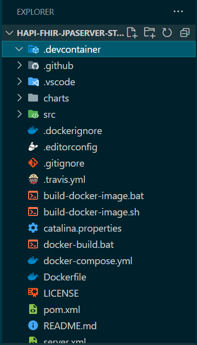 สร้าง Folder ชื่อ .devcontainer