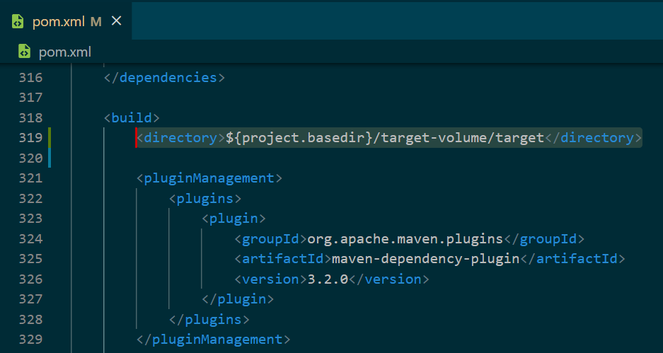 แก้ไขไฟล์ pom.xml