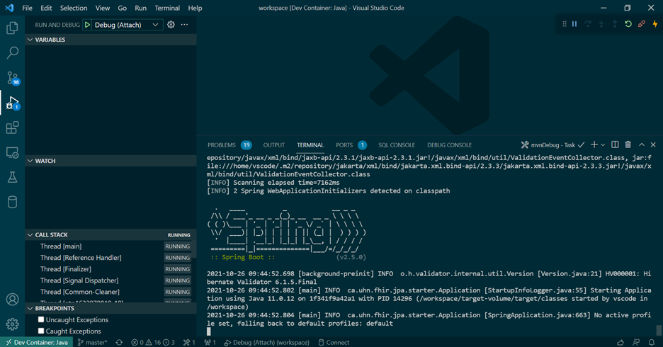 รอ VSCode รัน Debug