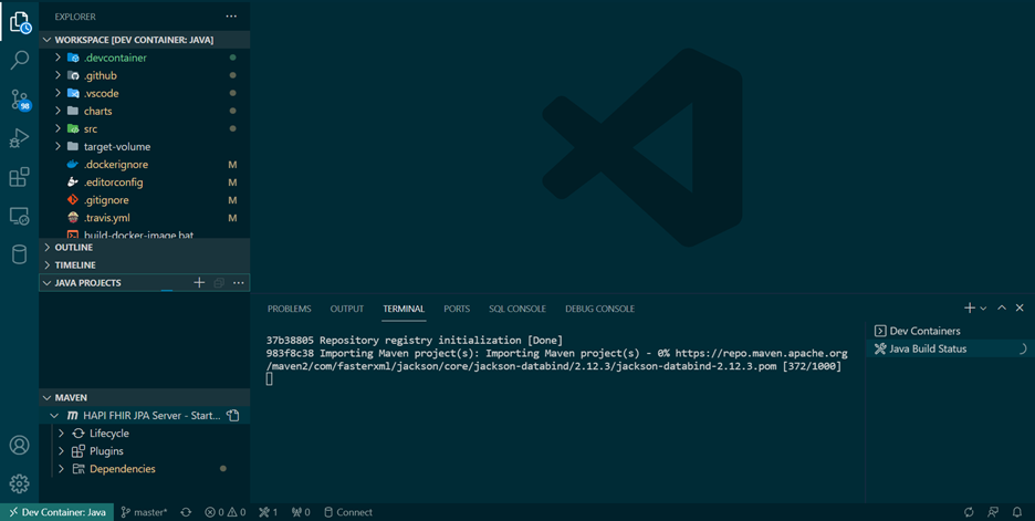 รอเปิด Project บน DevContainer