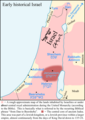 Early historical Israel (United Monarchy) map