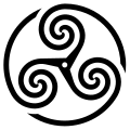 Basic "wheeled" spiral triskelion (original PNG)