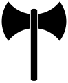 Labrys (Cretan double-axe) symbol (original PNG, Transparent SVG)