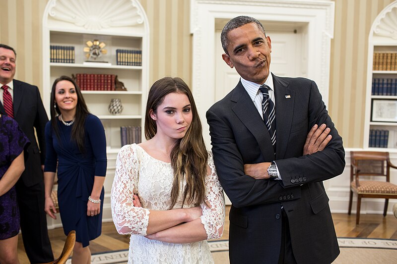 File:Barack Obama with artistic gymnastic McKayla Maroney.jpg