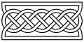 One basic (pseudo-)Celtic linear/rectangular knot (original PNG)