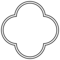 Architectural quatrefoil