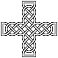 An alternate basic (pseudo-)Celtic knotwork cross