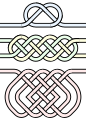 Simple decorative inline knots